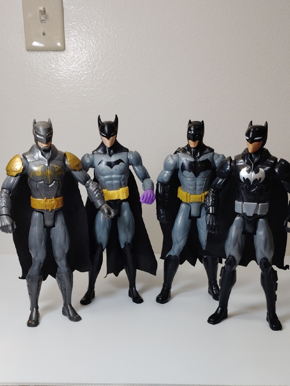 4 Batman Action Figures 11 Inch Tall -